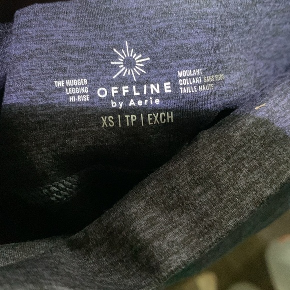 Off Line by Aerie leggings size XS navy the hugger hi rise - Picture 2 of 2